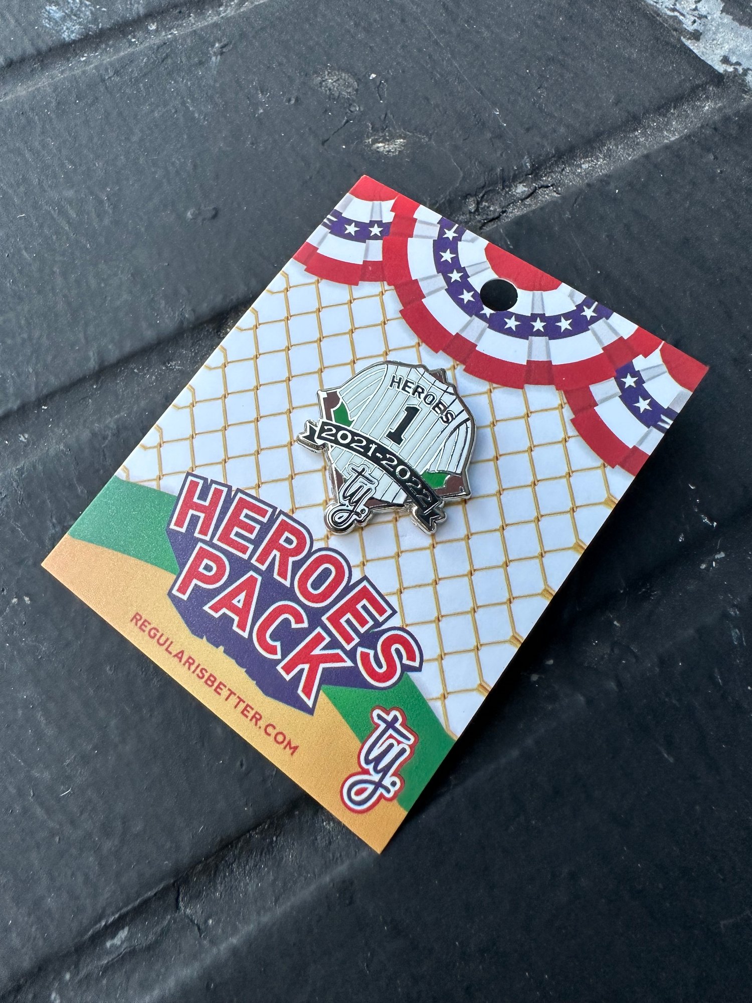 Image of Heroes Pin Silver