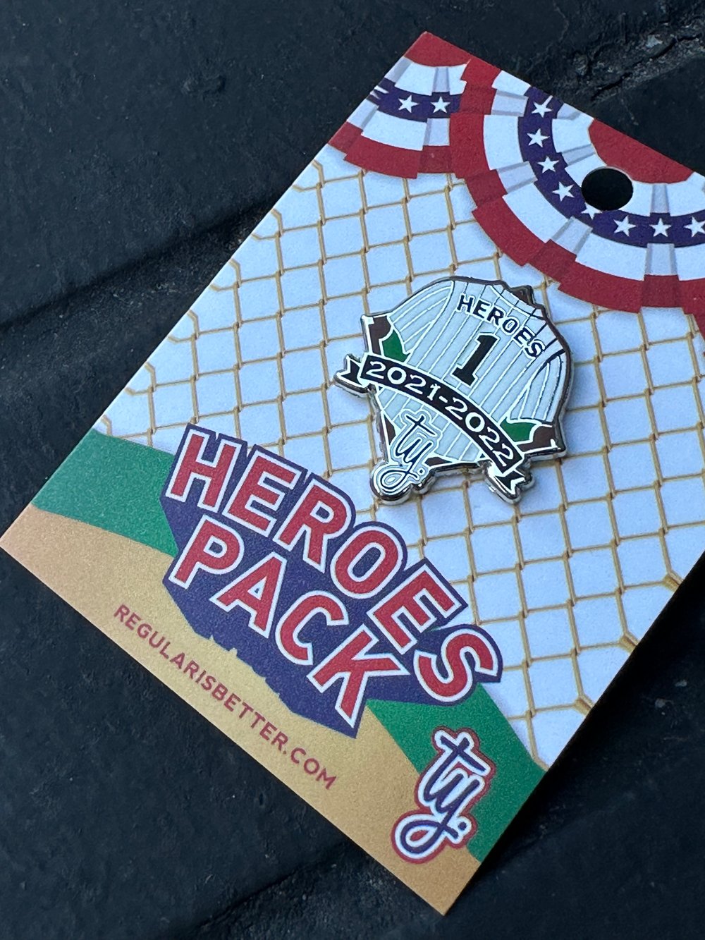 Image of Heroes Pin Silver