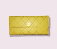 Image 1 of Yellow Quilted Fashion Wallet