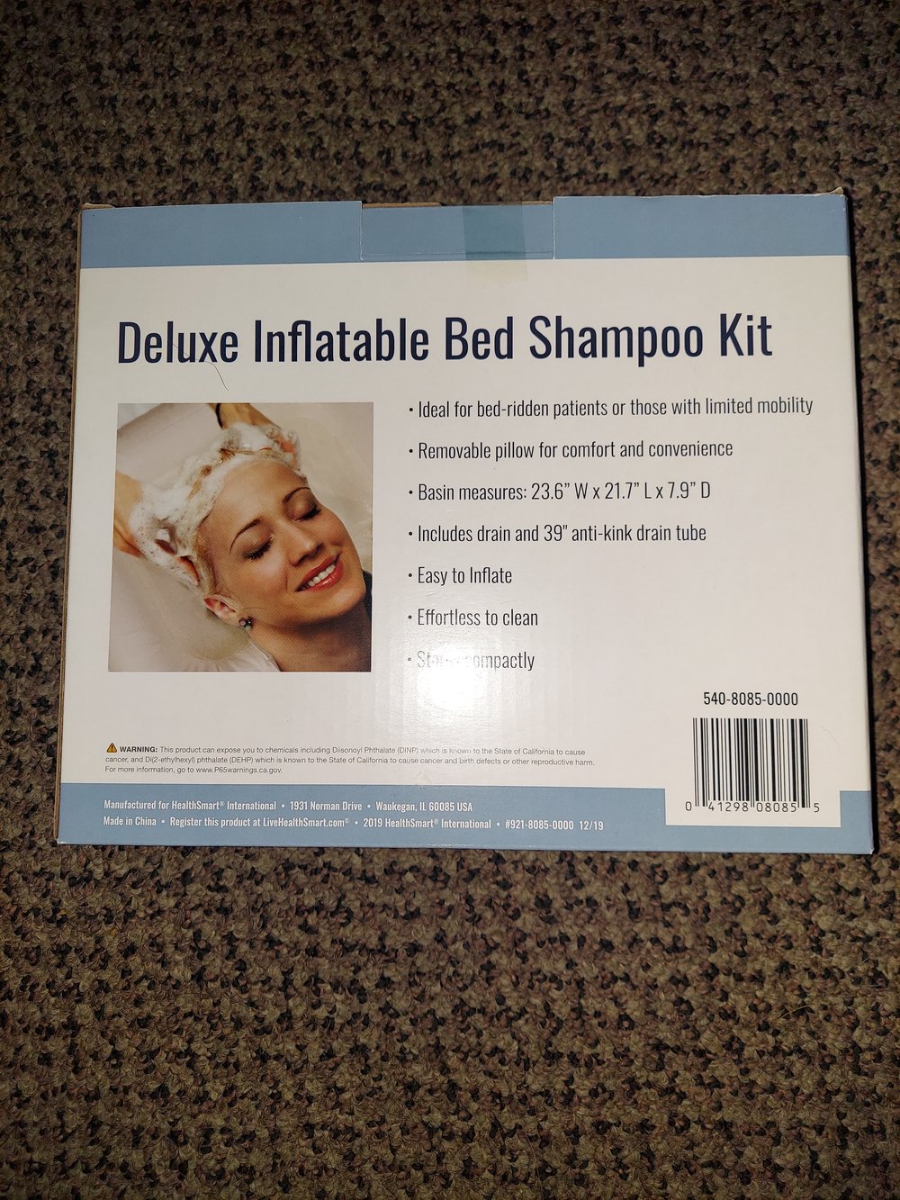 Image of Inflatable shampoo bowl