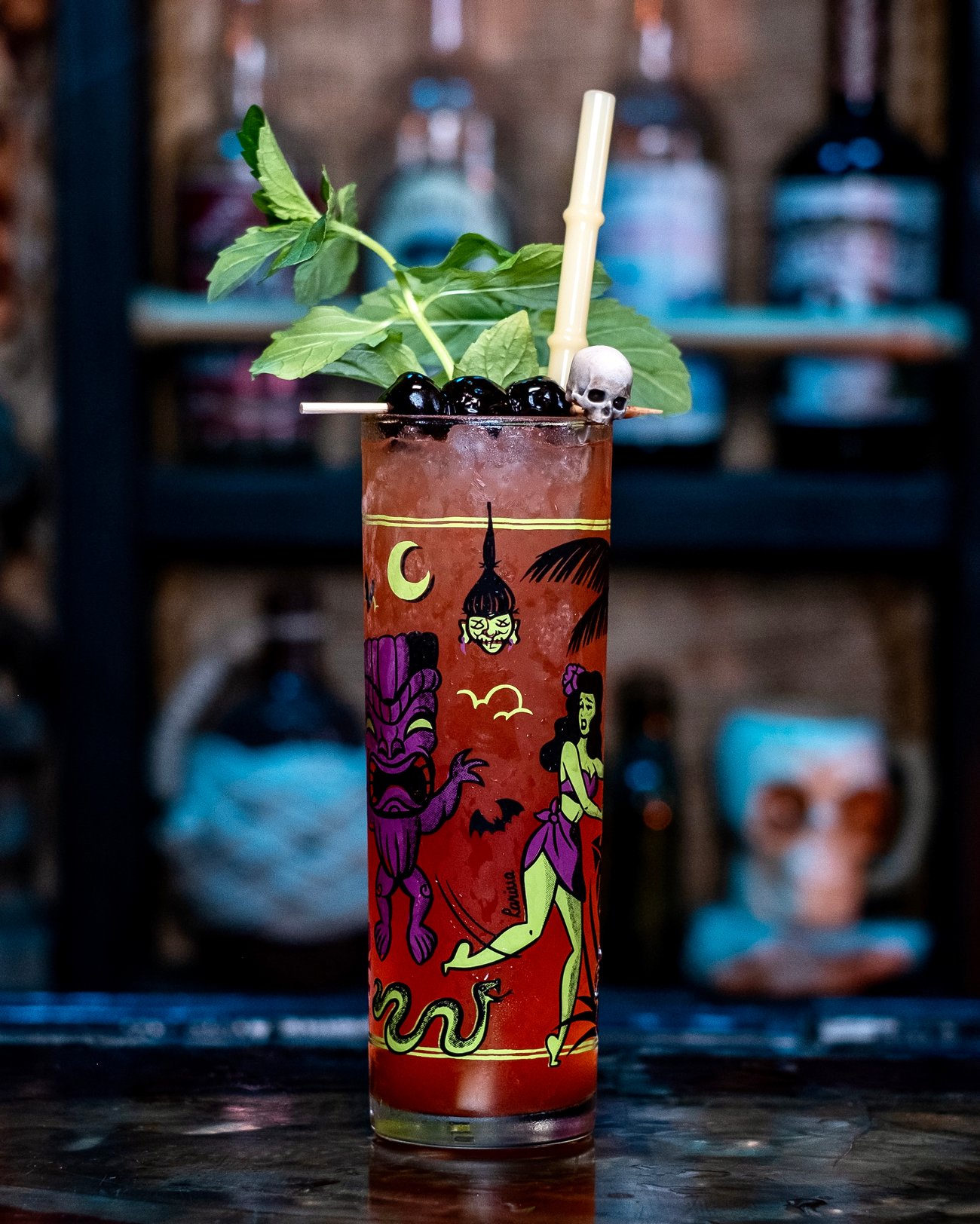 Murderqueen Halloween Zombie Glass The Hula Girls