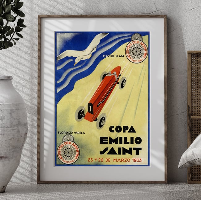 Copa Emilio Saint | Pachelo | 1933 | Wall Art Print | Vintage Poster