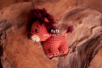 Knitted lion