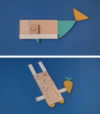 Image 4 of The Fox & the Mouse wooden composition game