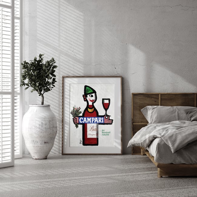 Campari au bouquet naturel | Celestino Piatti | 1966 | Vintage Poster | Wall Art Print | Home Decor