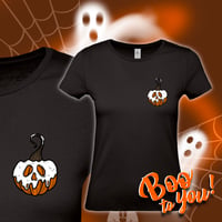 Image 1 of 🔸PRECOMMANDE🔸 T-SHIRT noir citrouille empoisonnée - collec 🎃 BOO TO YOU 🎃