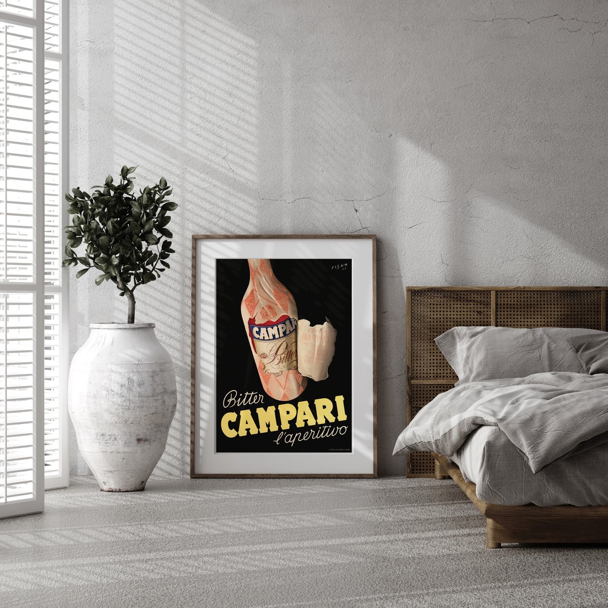 Bitter Campari l'aperitivo, 1922, Fortunato Depero | Bill Posters Bitter Campari l'aperitivo, 1922, Fortunato Depero | Bill Posters