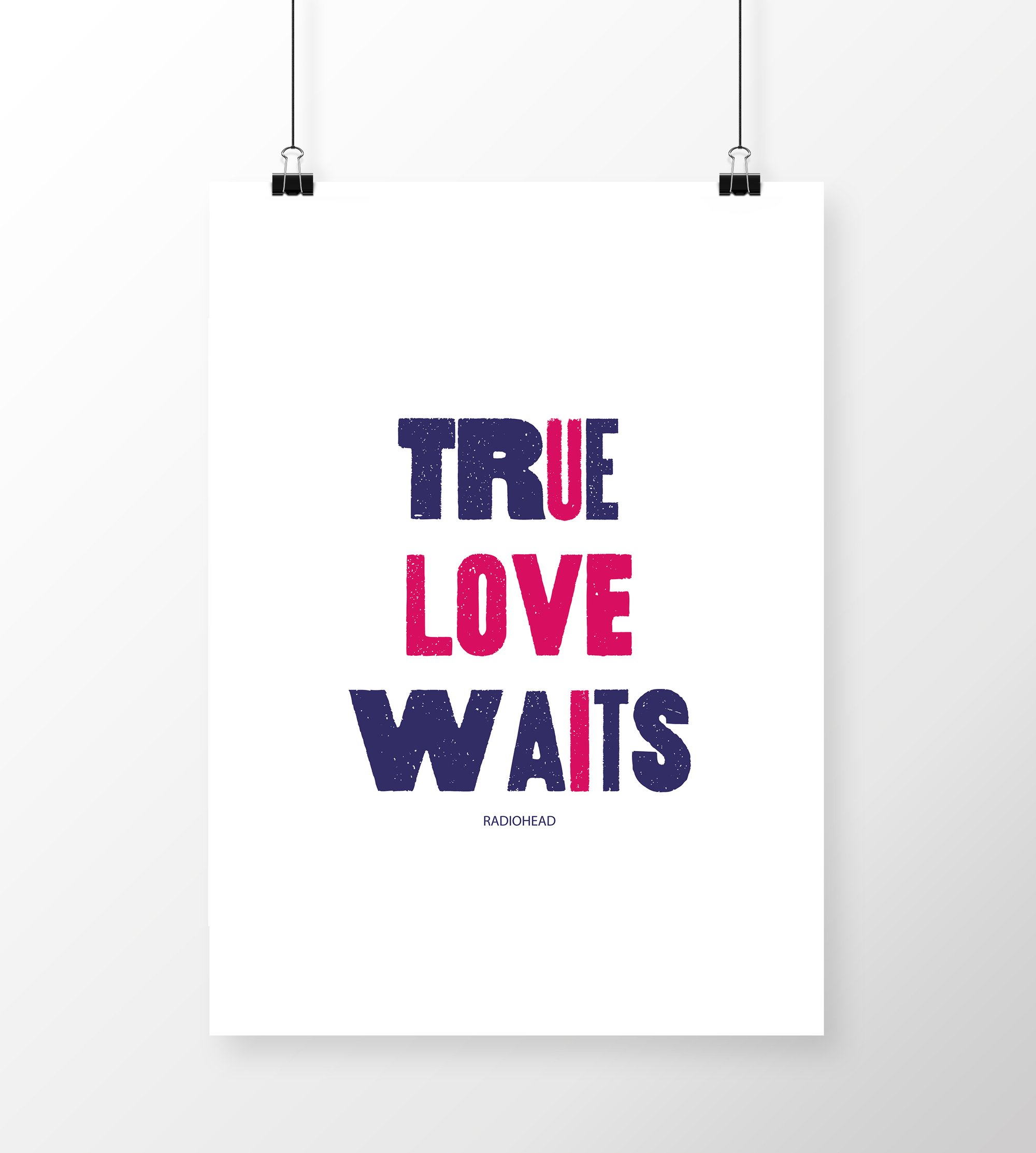 True love waits, heart finger prints — Design element — Lightstock
