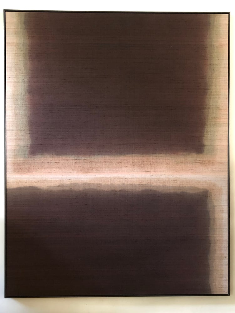 Image of abstract dip-dyed silk
