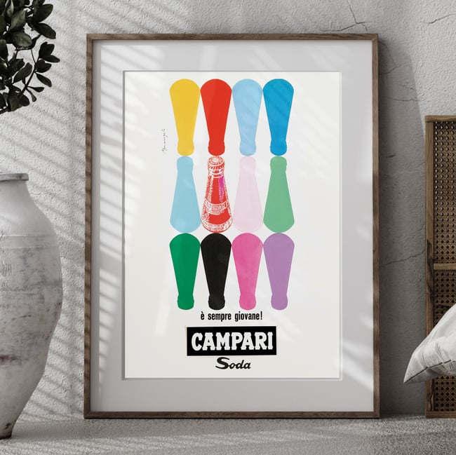Campari Soda è sempre giovane! | Franz Marangolo | Vintage Poster | Wall Art Print
