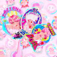 Image 1 of Taeyong Holo & Glitter Vinyl Stickers 
