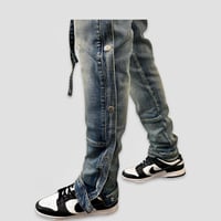 Image 2 of Snap Buttons Blue Jean