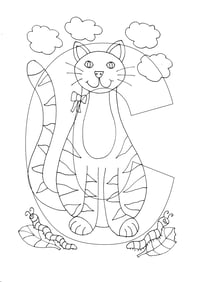 Image 2 of Animal Alphabet-The A to Z of Animals. A Colouring Book for Children