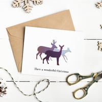 Image of Pack of 6 Deer Christmas Cards