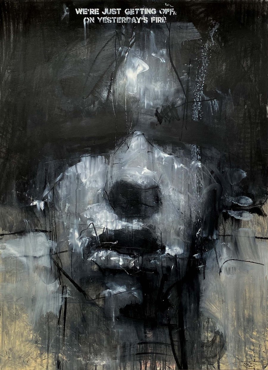 Image of ‘Yesterday’s fire (v)’ by Guy Denning