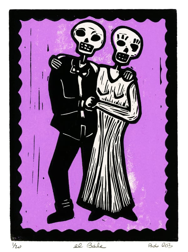 Image of El Baile/The Dance (Linocut)