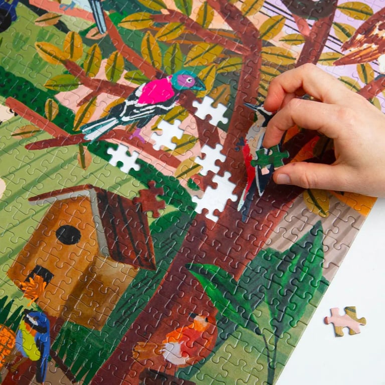 PUZZLE 1000 PIÈCES - BIRDS, TALKING TABLES Image 3