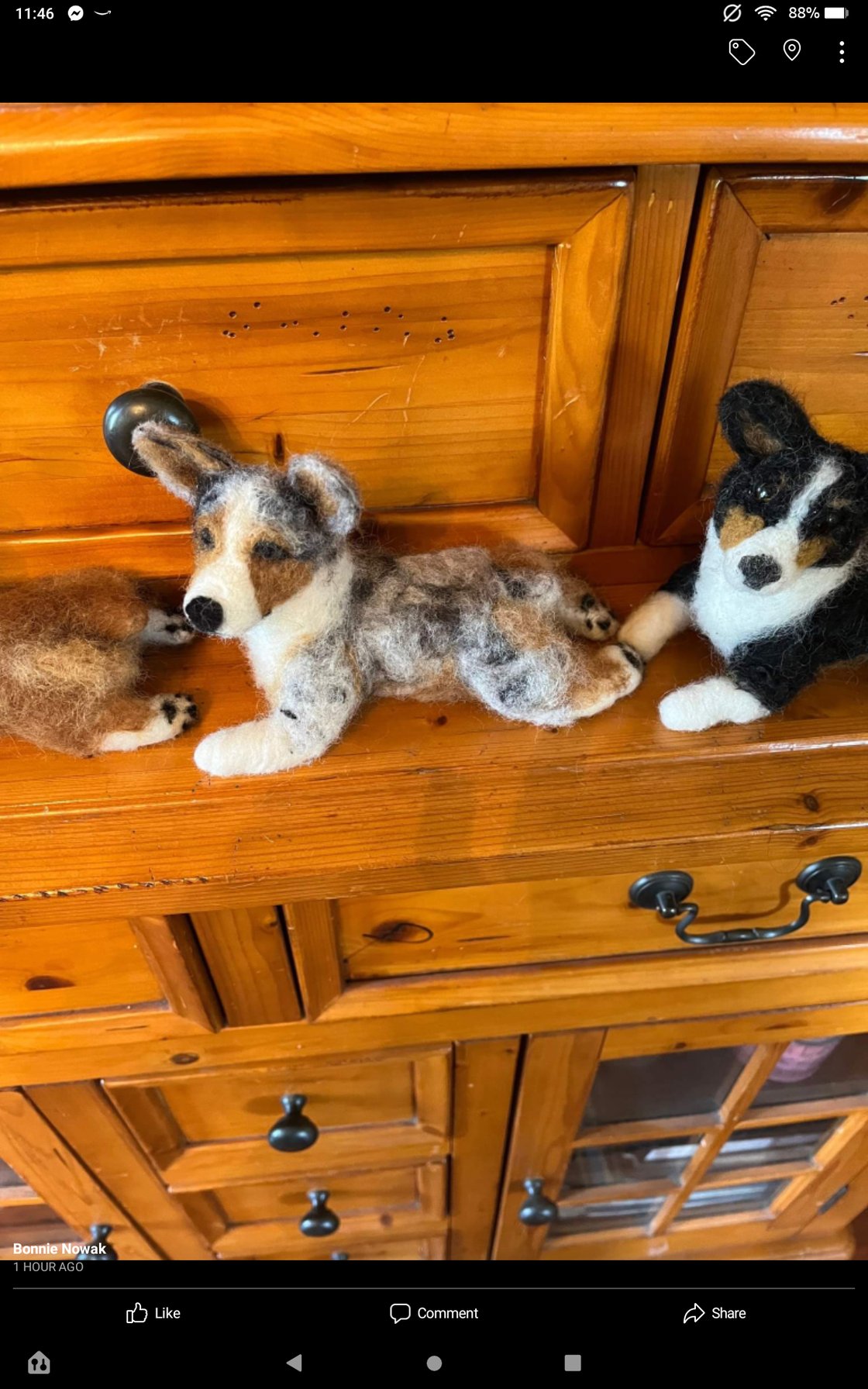 Image of 7"corgi sploot sculpture(also custom work Option available)