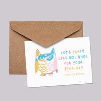 Image of Let's party like owl ones for your birthday **9pm is my bedtime