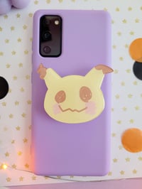 Image 2 of PRE-ORDER Pastel Yellow Mouse Phone Grippy