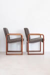 Paire de fauteuils vintage scandinave