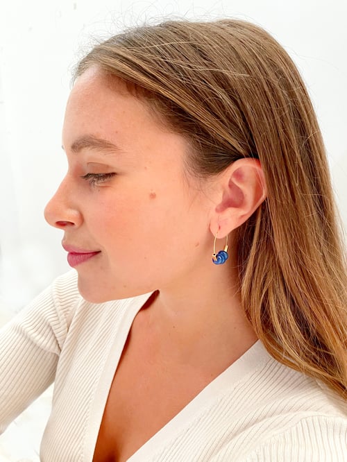 Image of Aros MARA - Ágata Azul