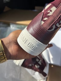 Image 3 of CD burgundy sneakers