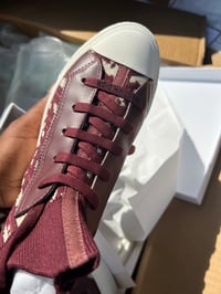 Image 4 of CD burgundy sneakers