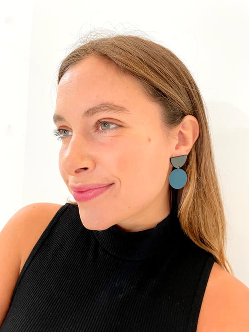 Image of Pendientes VENEZIA - Azul pavo