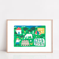 "Aldea" Silkscreen 50x70