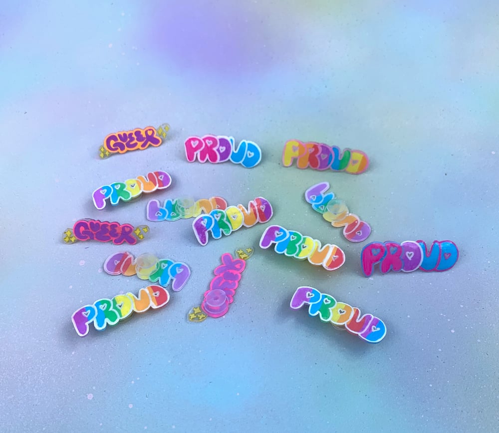 Image of proud + queer jiblet 🌈