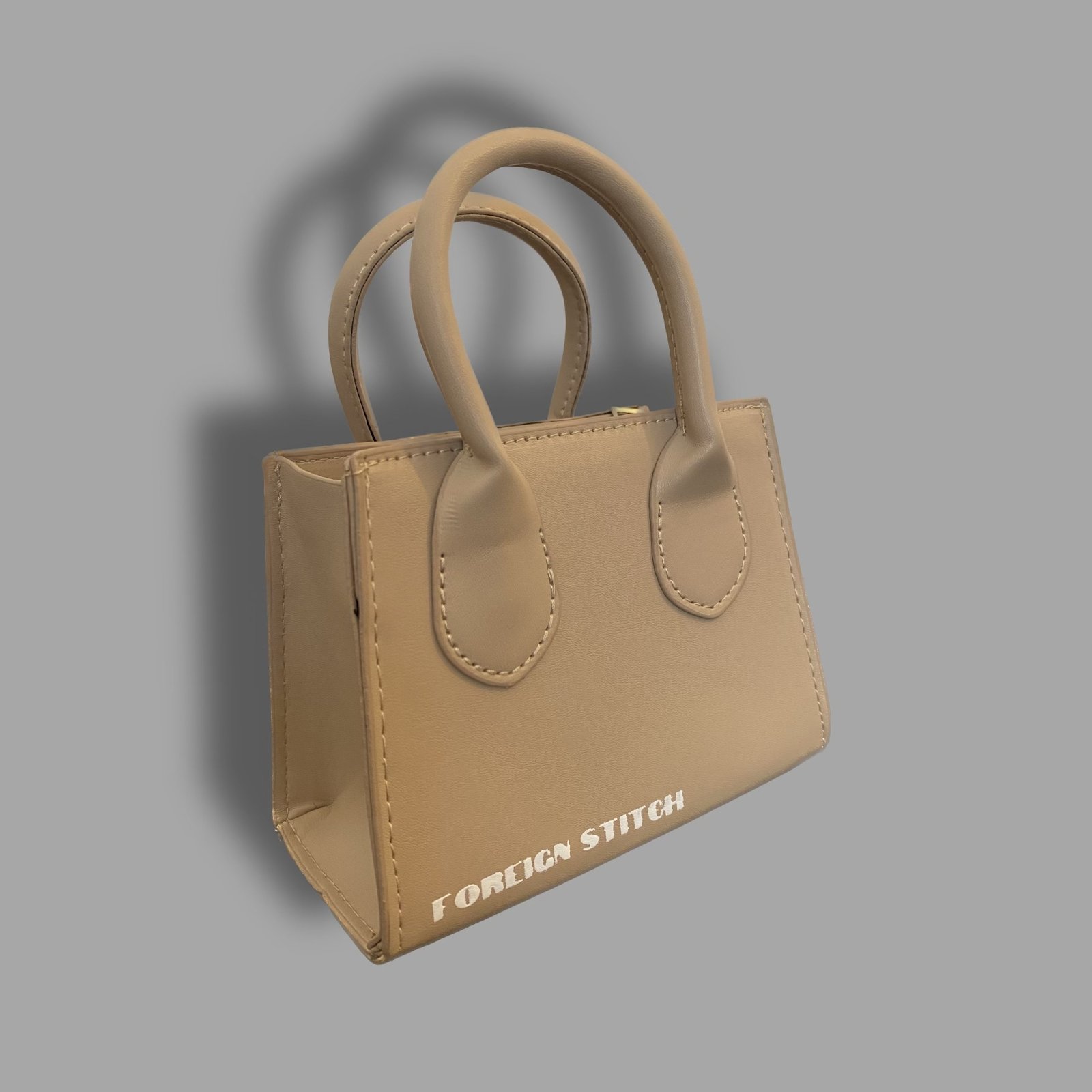 mini double handle square bag