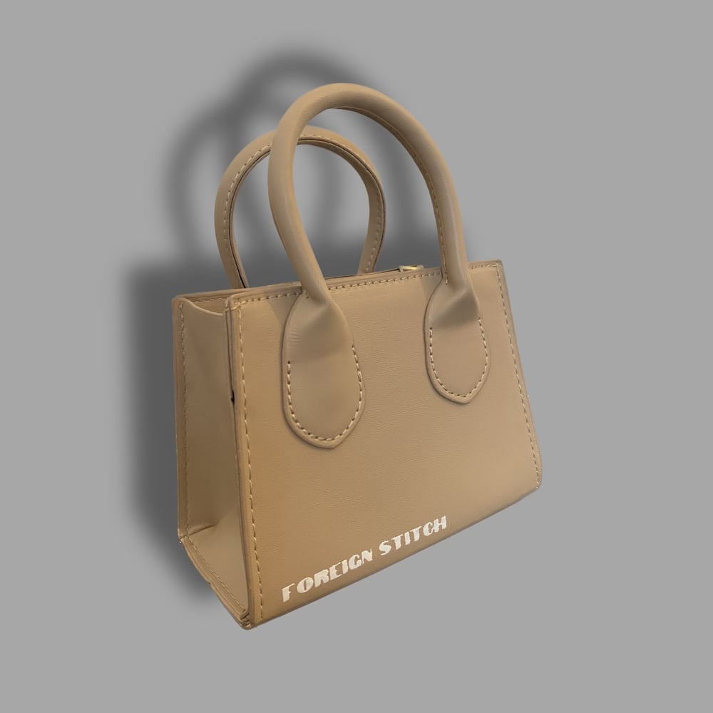 Image of mini double handle square bag 
