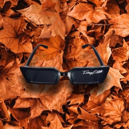 Image of (BLACK) square fashion sunglasses 