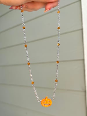 jack o lantern necklace 