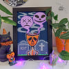 Halloween Pixels Plant Pot Person (A4)