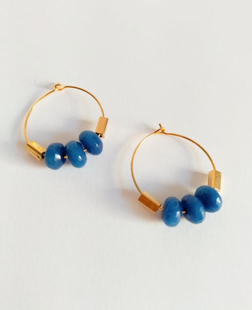 Image of Aros MARA - Ágata Azul