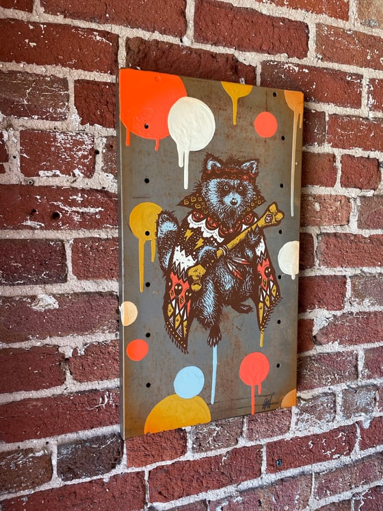 Image of The Messenger on Reclaimed Metal
