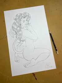 Image 2 of COY DEVIL GIRL Original sketch