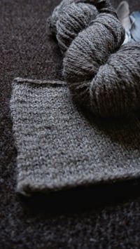 Image 4 of Harting Black DOUBLE KNIT Semi Worsted Spun Yarn - Mid Grey 