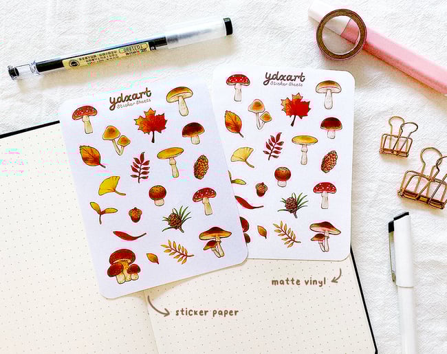 Autumn Foliage Sticker Sheet