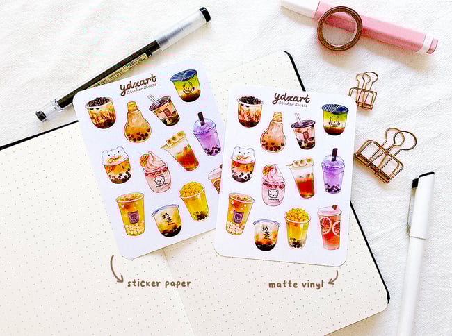 Bubble Tea (Ver. A) Sticker Sheet