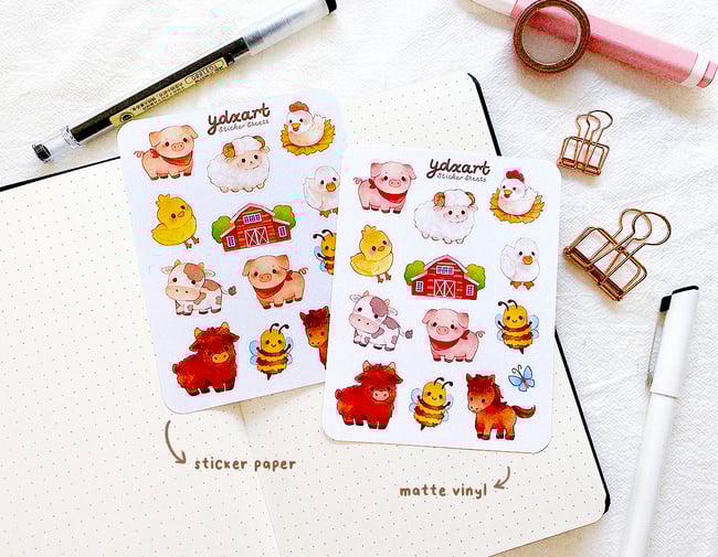 Farm Friends Sticker Sheet