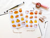 Pumpkin Desserts Sticker Sheet