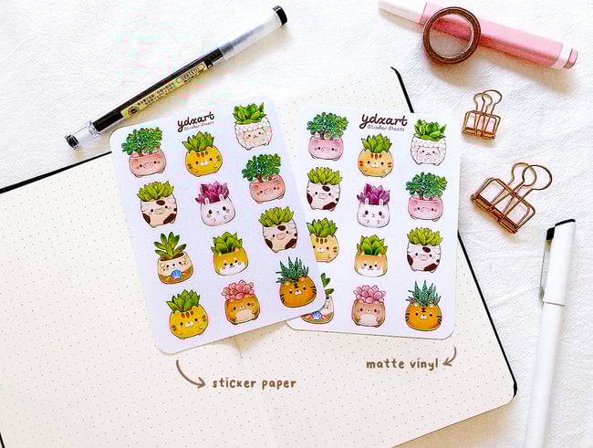 Succulent Friends Sticker Sheet