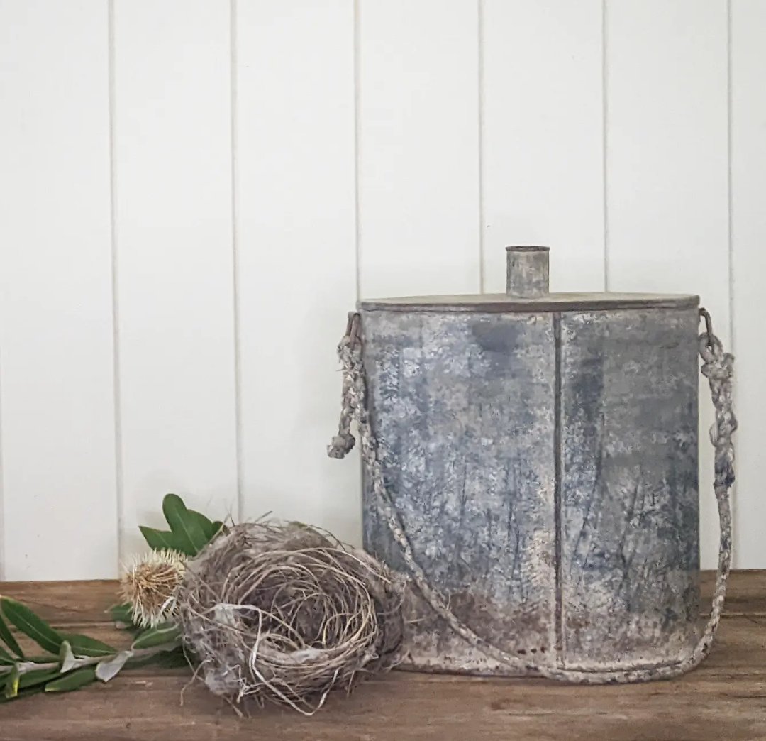 Image of Galvanized Flask 