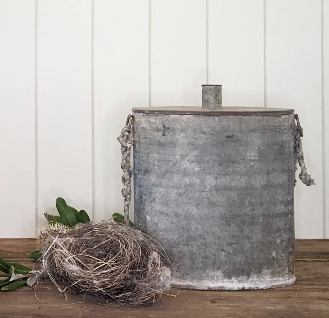 Image of Galvanized Flask 