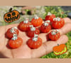 Carnelian Pumpkin Pendant - Halloween Pendant - Pumpkin Necklace - Halloween gift - Carnelian 