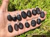 COLOMBIANITE, Cintamani Stone, Raw Crystal Pendant - Oval - Obsidian, Tektite, Metaphysical, Rare