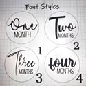 Hand Painted Milestone Disc Set